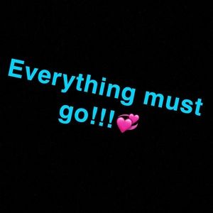 Purses, shoes, dresses, eyeshadow